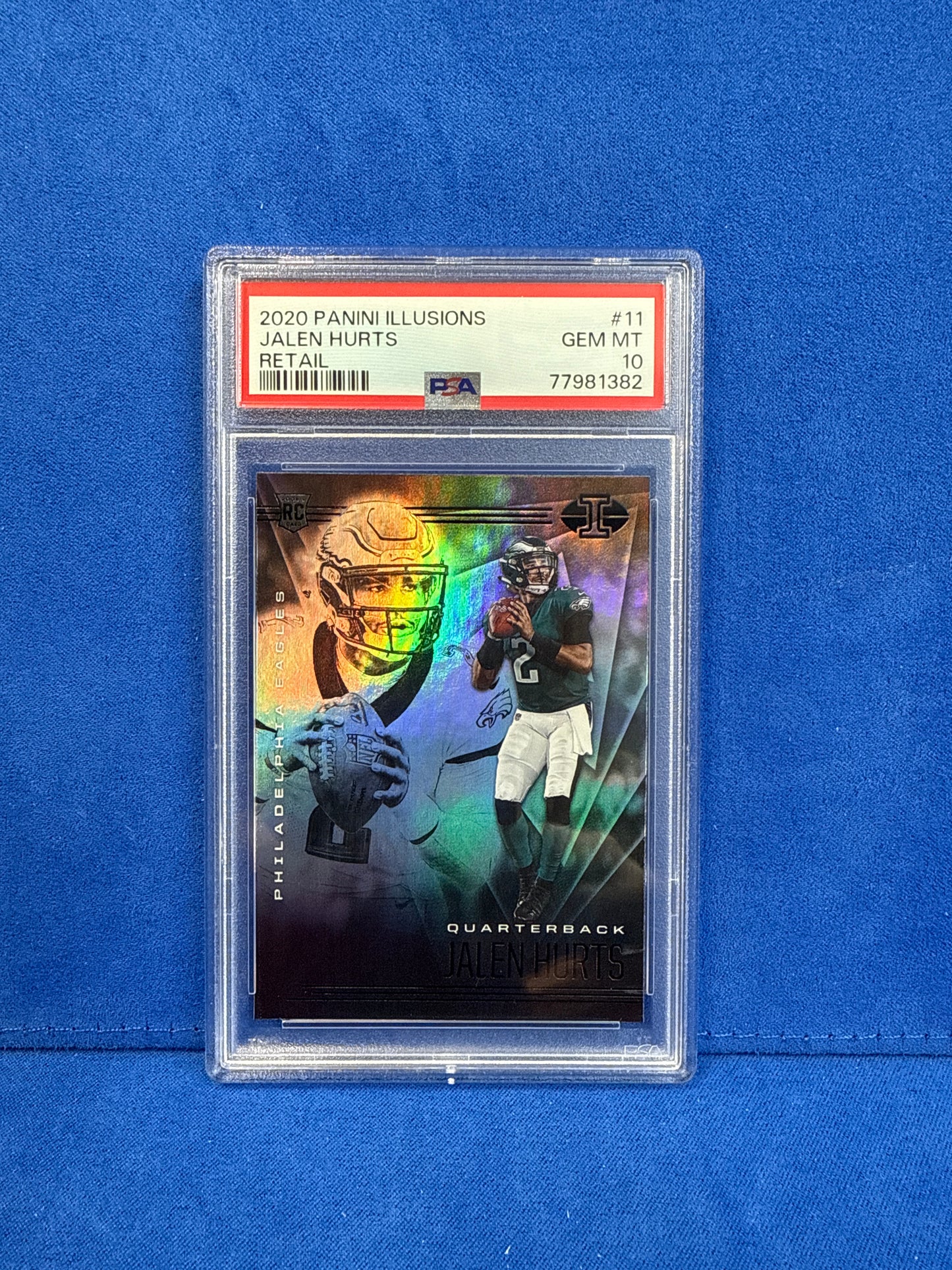 2020 PANINI ILLUSIONS #11 JALEN HURTS PSA 10