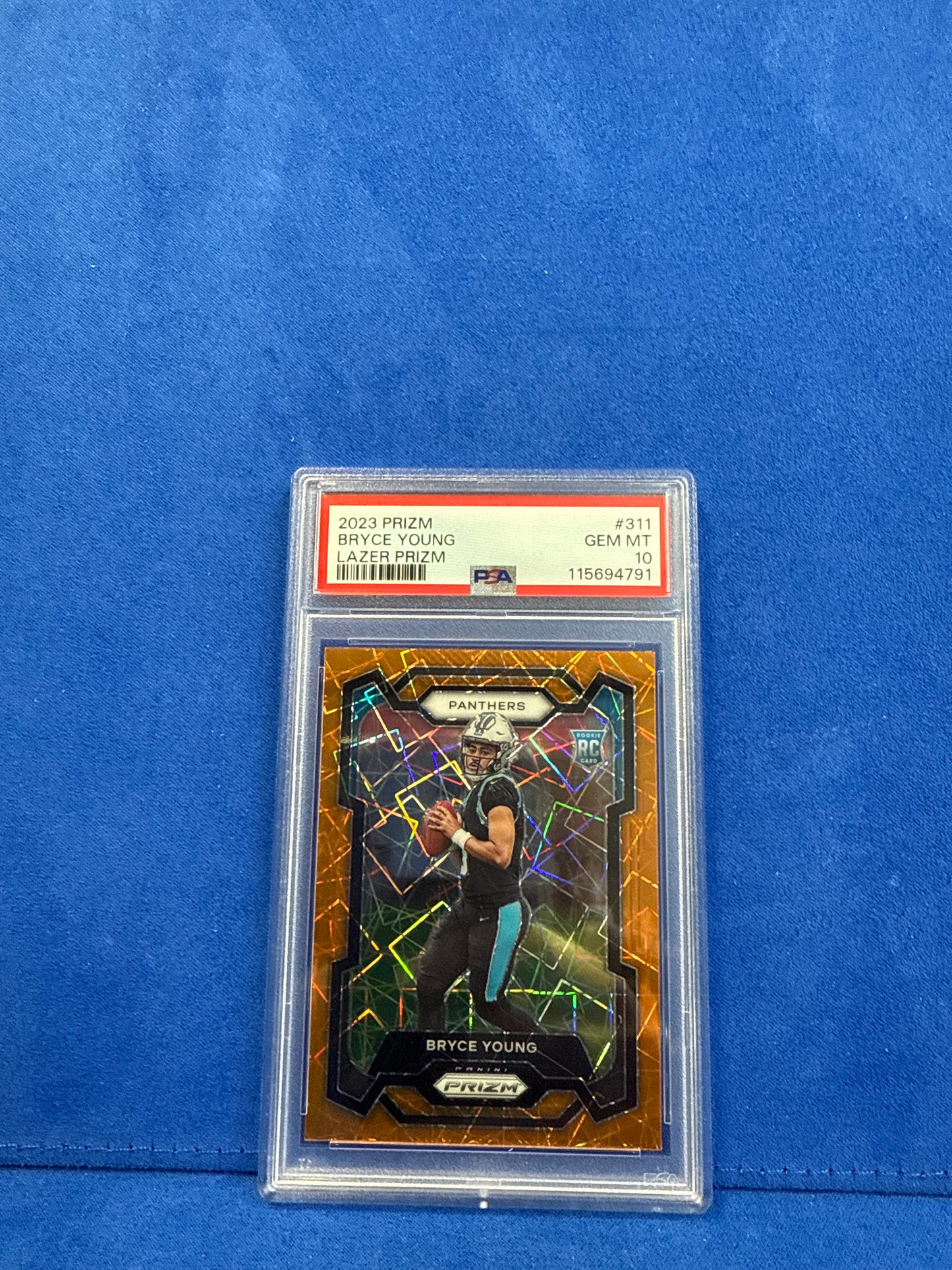 2023 PRIZM #311 BRYCE YOUNG LAZER PRIZM PSA10