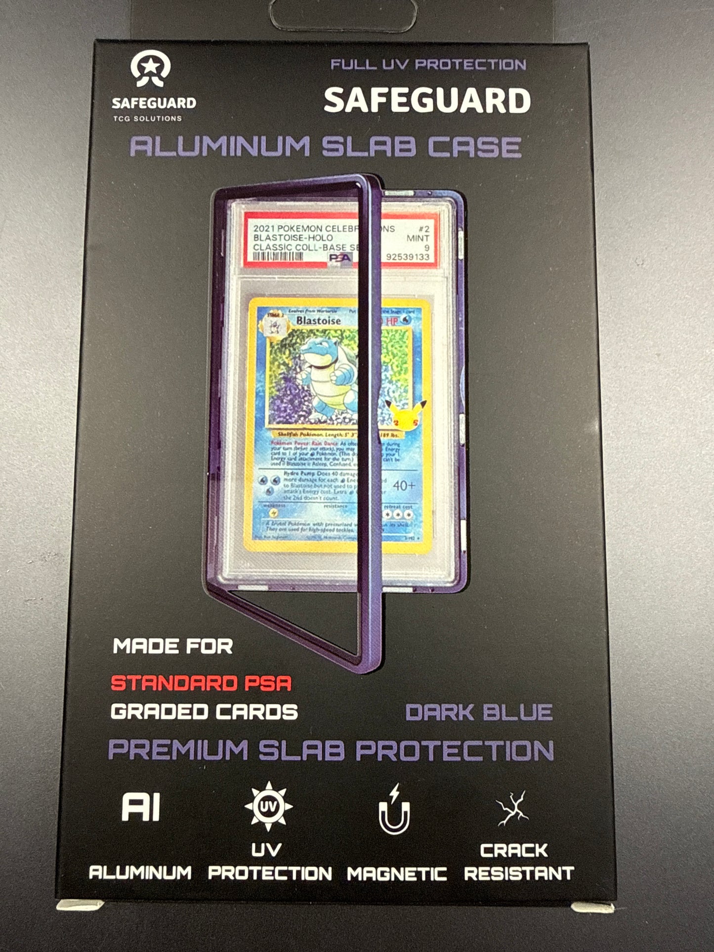PSA ALUMINUM SLAB CASE (Dark Blue)