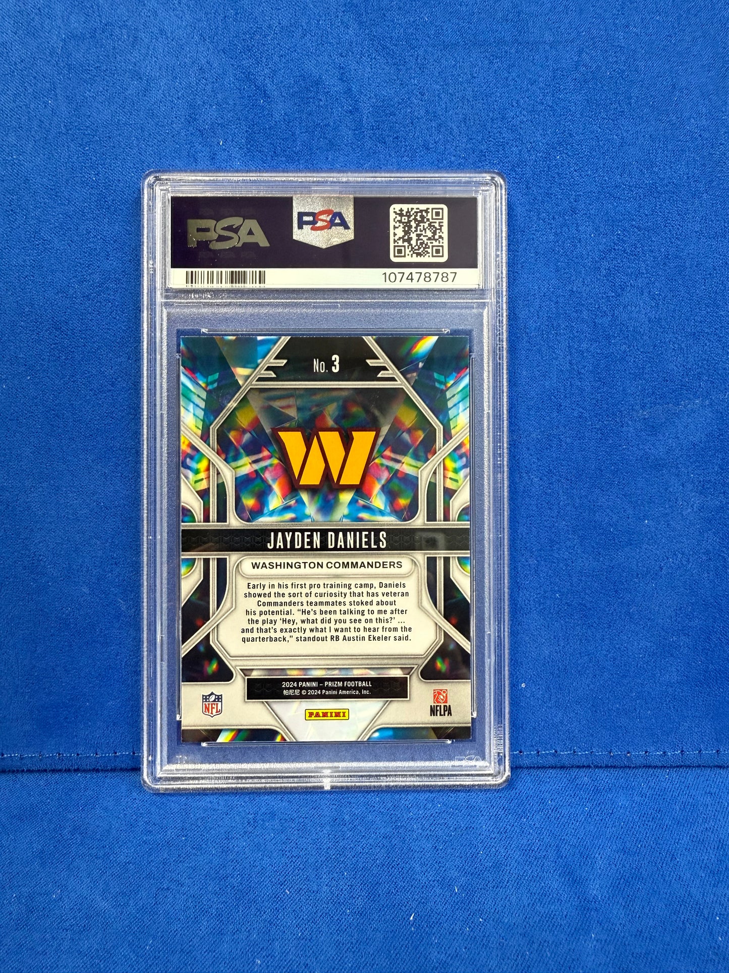 2024 PRIZM PRIZMATIC #3 JAYDEN DANIELS PSA10
