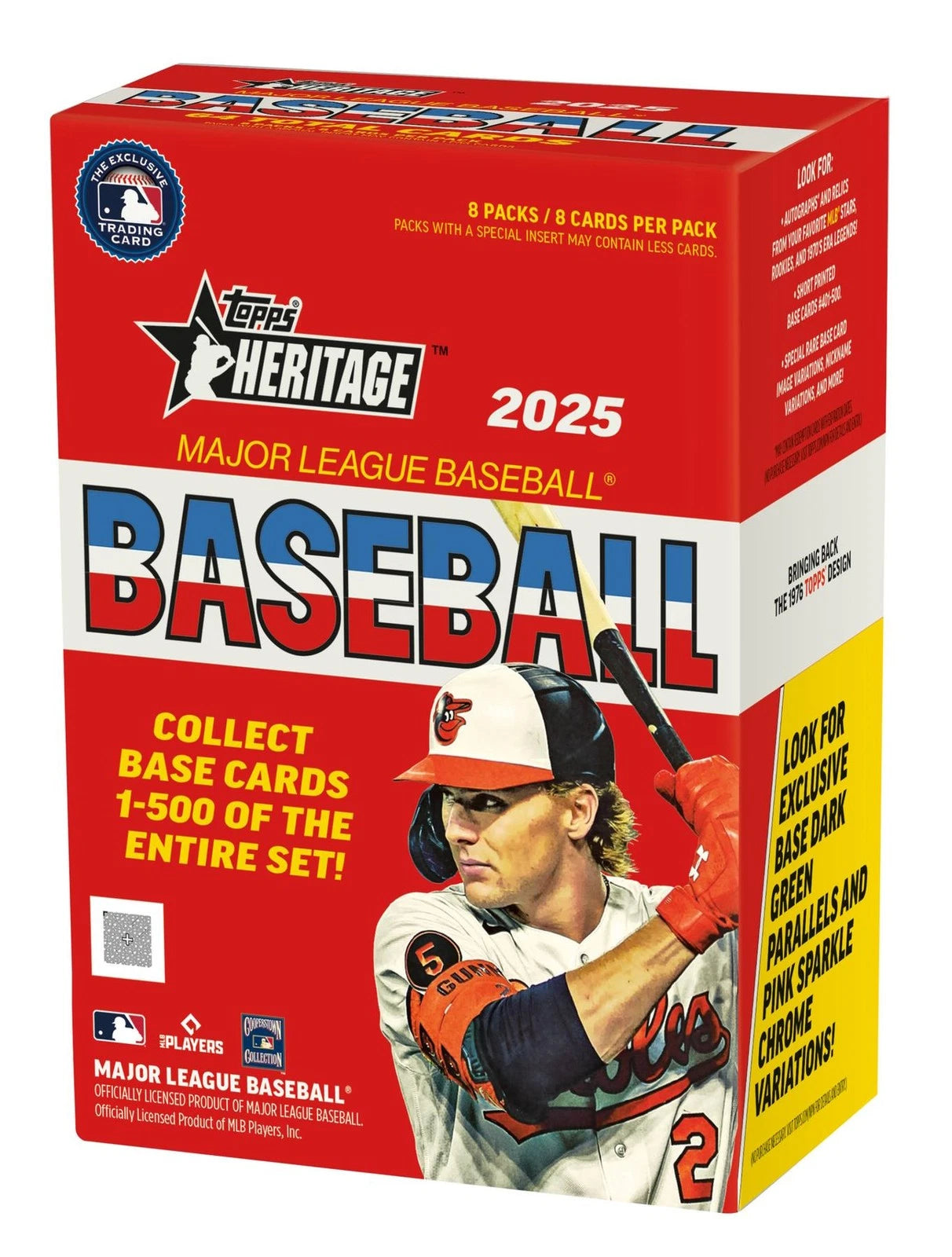 2025 Topps Heritage Baseball 8-Pack Blaster Box