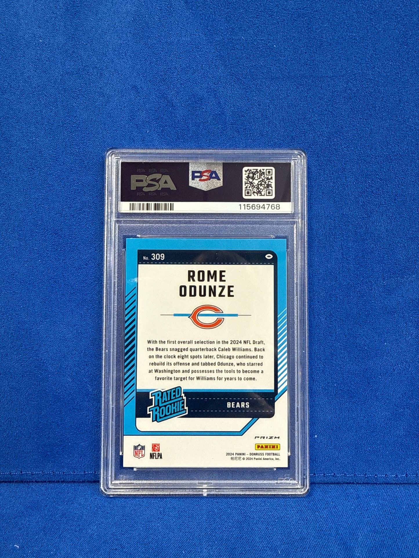 2024 DONRUSS #309 ROME ODUNZE OPTIC PREVIEW
