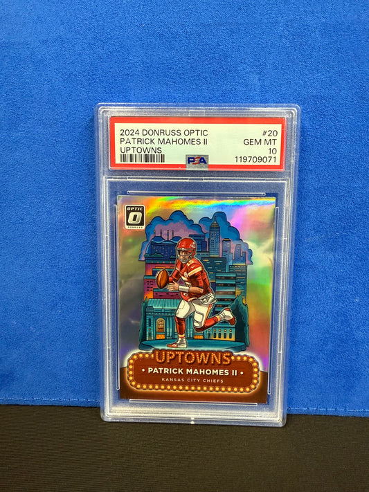 2024 DONRUSS UPTOWNS #20 PATRICK MAHOMES II  PSA 10