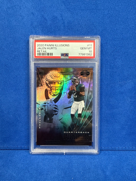 2020 PANINI ILLUSIONS #11 JALEN HURTS PSA 10