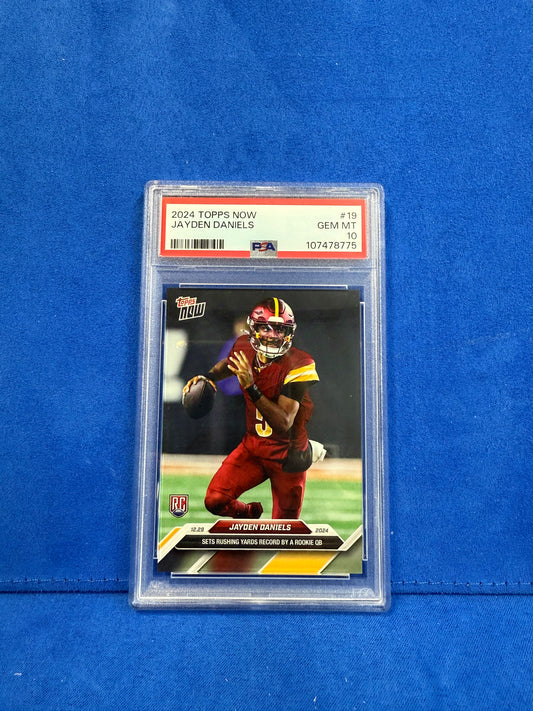 2024 TOPPS NOW #19 JAYDEN DANIELS PSA10
