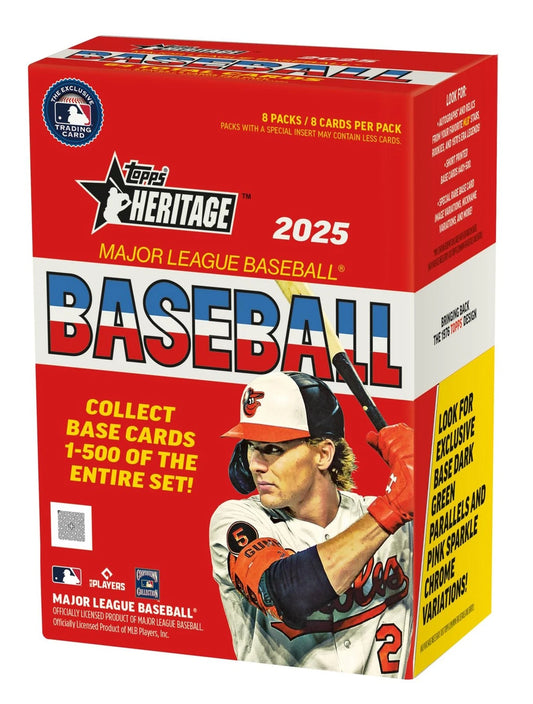 2025 Topps Heritage Baseball 8-Pack Blaster Box