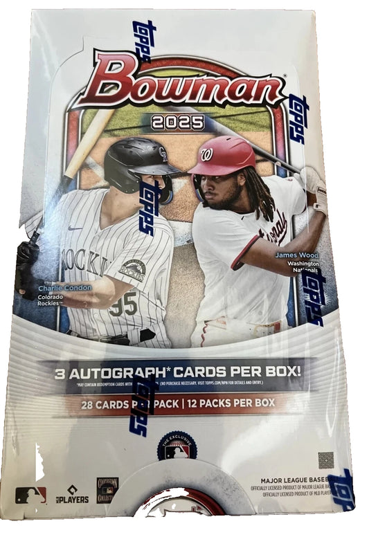 2025 Bowman Baseball Factory Sealed Hobby Jumbo Box
